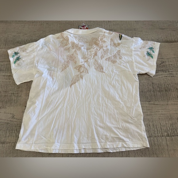 Johnny Was Lorne Embroidered Polo Shirt, J13521-5 Size M - Picture 2 of 16